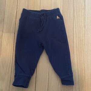 Toddler Navy Knit Jogger Pants - Navy Blue